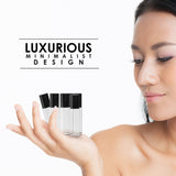 8 Pack Essential Oil Bottles [Metal Chrome Roller Ball] FREE Plastic Pippette 10ml Refillable Glass Bottles For Fragrance Perfume Essential Oil - Empty Perfume & Essential Oil Bottle (Clear Color)