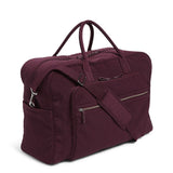 Vera Bradley Iconic Grand Weekender Travel Bag, Microfiber, Mulled Wine