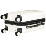 AmazonBasics Geometric Luggage 18-inch international carry-on, Cream