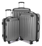 HAUPTSTADTKOFFER Luggage Sets Alex UP Hard Shell Luggage with Spinner Wheels 3 Piece Suitcase TSA Silver