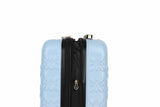 BCBGeneration BCBG Butterfly Luggage Hardside 2 Piece Suitcase Set with Spinner Wheels (One Size, Blue)