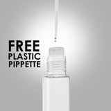 8 Pack Essential Oil Bottles [Metal Chrome Roller Ball] FREE Plastic Pippette 10ml Refillable Glass Bottles For Fragrance Perfume Essential Oil - Empty Perfume & Essential Oil Bottle (Clear Color)