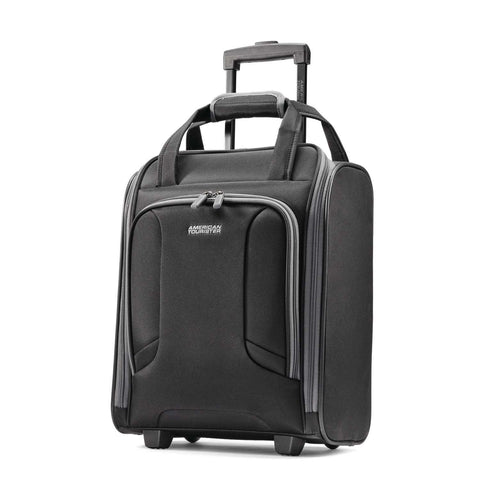 American Tourister Rolling Tote Travel, Black/Grey, One Size