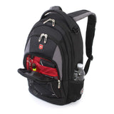 Swiss Gear Bungee Backpack, Black/Grey, One Size