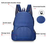 Etercycle Ultra Lightweight Foldable Backpack for Women Men, 2 in 1 Folding Travel Hand Bag Water Resistant Travel Hiking Backpacks Daypacks 20-35L(Navy)