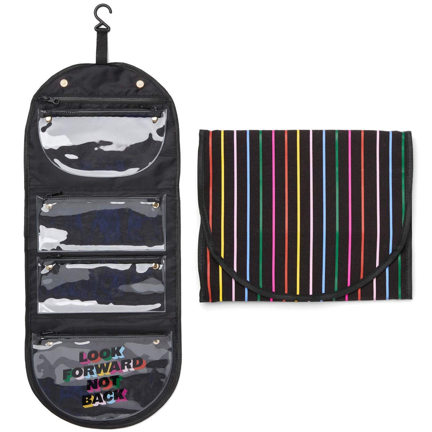 ban.do Women's Getaway Hanging Travel Toiletries Organizer (Disco Stripe)