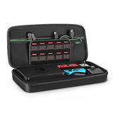 UGREEN Carrying Case for Nintendo Switch, W/Carved Protective Foam Lining Shockproof Travel Case Bag for Nintendo Switch Console, Dock, AC Wall Charger, Grip and Joy-con, 20 Game Cards, Cables