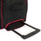 Fila 30" 8-Pocket Rolling Duffel, Black/Red, One Size
