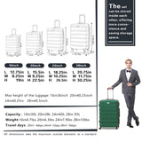 Coolife Luggage 3 Piece Set Suitcase Spinner Hardshell Lightweight TSA Lock 4 Piece Set (Family Set-Sakura Pink)