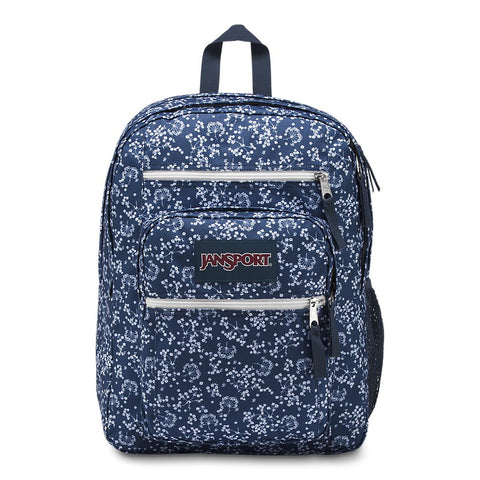 JanSport Big Student Backpack - Navy Field Floral - Oversized