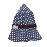 Womens Cotton Polka Dot Rippled Sun UV Protection Folding Bucket Hat Floppy Beach Cap