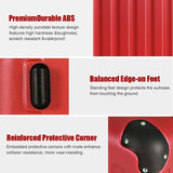 Goplus 3Pcs Luggage Set, Hardside Travel Rolling Suitcase, 20/24/28 Rolling Luggage Upright, Hardshell Spinner Luggage Set with Telescoping Handle, Coded Lock Travel Trolley Case (Wine)