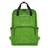 Backpack Half Of Football Field Or Soccer Laptop Bag 14 Inch Lightweight for Men/Women