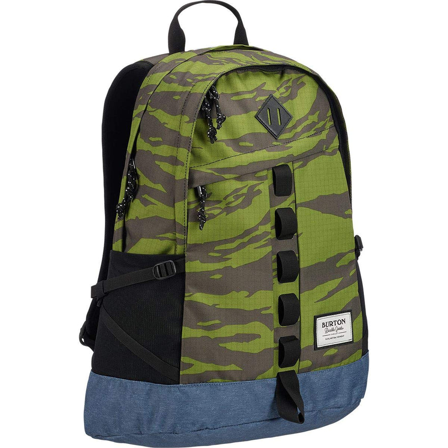Burton Shackford 24L Backpack Keef Tiger Ripstop Print, One Size