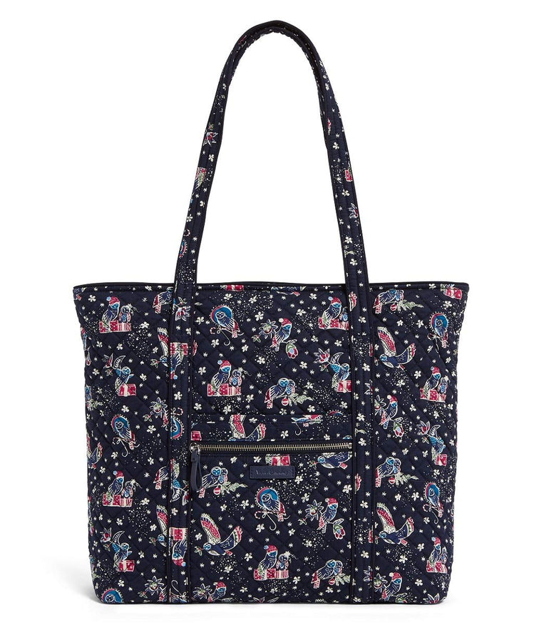Vera Bradley Iconic Vera Tote in Holiday Owls, Signature Cotton