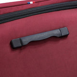 Delsey Luggage Titanium Soft Expandable 25 Inch Spinner, Black Cherry Red