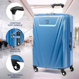 Travelpro Expandable Checked-Medium, Azure Blue
