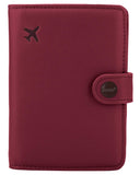Zoppen Rfid Blocking Travel Passport Holder Cover Slim Id Card Case（#7 Wine Red/Burgundy）