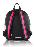 Betsey Johnson Quilted Cat Face Large Backpack - Black/White