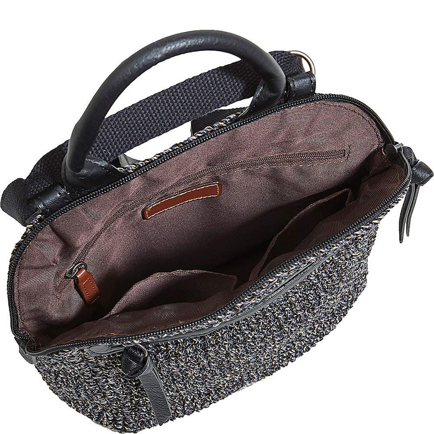 The Sak Loyola Crochet Mini Convertible Backpack, urban static