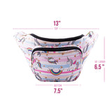Rainbows and Unicorns Fanny Pack - Waist Bags for Women - Great for Men, Women, and Kids