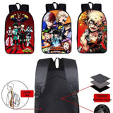 WerNerk My Hero Academia Backpack Cosplay School Bag Daypack Shoulder Bag Bookbag Backpack with Stickers, Brooch and Keychain As Gift(H03)