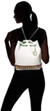 Betsey Johnson Chain of Command Backpack, White