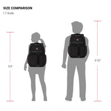 SWISSGEAR Large ScanSmart Utra-Premium 15-inch Laptop Backpack | TSA-Friendly Carry-on | Travel, Work, School | Men's and Women's - Black