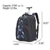 High Sierra Freewheel Wheeled Laptop Backpack, 15-inch Student Laptop Backpack for High School or College, Rolling Gamer Laptop Backpack, Wheeled Business Laptop Backpack