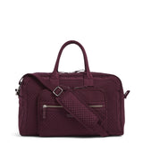 Vera Bradley Iconic Compact Weekender Travel Bag, Microfiber, Mulled Wine