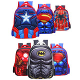 School Backpack for Boys Kids Schoolbag Student Bookbag Rucksack Waterproof Shoulder Bag Daypack with Anime Super Hero (A04, Small:15x11x4.7 in)