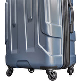 Samsonite 102689-1776 Centric Hardside 24 Inch Luggage - Silver Blue Bundle w/Deco Gear Luggage Accessory Kit (10 Item)