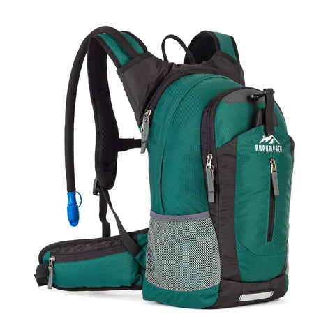 RUPUMPACK Insulated Hydration Backpack Pack with 2.5L BPA Free Bladder, Lightweight Daypack Water Backpack for Hiking Running Cycling Camping, School Commuter, Fits Men, Women, Kids, 18L
