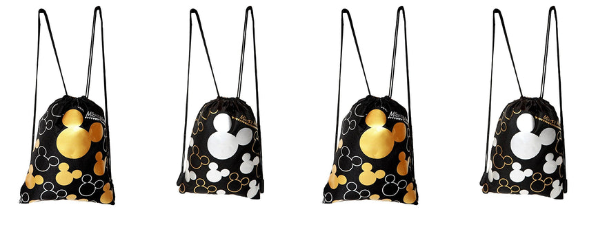 Disney Mickey Mouse Drawstring Backpack 4 Pack