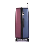 DUKAP Luggage Set - Crypto Collection - Lightweight Hardside 3 piece set 20''/28''/32'' - Two Tone (Wine/Blue) - Suitcases with Wheels