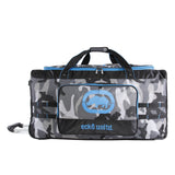 Ecko Unltd. Men's United 32" Large Rolling Duffel Bag, Camo/Red/Blue One Size