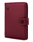 Zoppen Rfid Blocking Travel Passport Holder Cover Slim Id Card Case（#7 Wine Red/Burgundy）