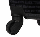 Steve Madden Signature 6 Piece Spinner Suitcase Set Collection (One Size, Black)