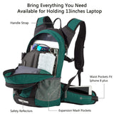 RUPUMPACK Insulated Hydration Backpack Pack with 2.5L BPA Free Bladder, Lightweight Daypack Water Backpack for Hiking Running Cycling Camping, School Commuter, Fits Men, Women, Kids, 18L