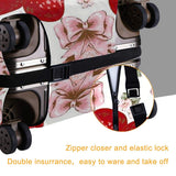 Travel Luggage Cover Hello Kitty With Delicious Strawberry Suitcase Protector Washable Baggage Covers 18-32 Inch