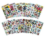 My Hero Academia Bag Gift Set - 1 My Hero Academia Drawstring Bag, 2 Face Masks, 12 Sheet Stickers, 4 Button Pins, 1 Keychain, 1 Phone Ring Holder for Anime My Hero Academia Fans