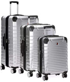 SWISSGEAR 7782 EXPANDABLE 3PC HARDSIDE LUGGAGE SET - SILVER