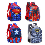 School Backpack for Boys Kids Schoolbag Student Bookbag Rucksack Waterproof Shoulder Bag Daypack with Anime Super Hero (A04, Small:15x11x4.7 in)