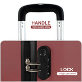 Murtisol 4 Pieces ABS Luggage Sets Hardside Spinner Lightweight Durable Spinner Suitcase 16" 20" 24" 28", 4PCS Wine Red