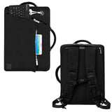 Slate Unisex Travel Backpack Briefcase Fits Google Chromebook Up to 13.3 Black
