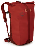 Osprey Packs Transporter Roll Top Laptop Backpack, Ruffian Red