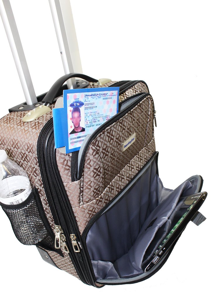 BoardingBlue Rolling Personal Item Luggage Under Seat for the Airlines