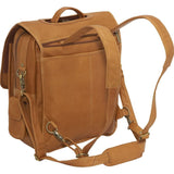 LeDonne Leather Convertible Laptop Backpack/Brief 
