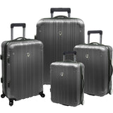 Traveler's Choice New Luxembourg 4 Piece Hardside Expandable Spinner Luggage Set
