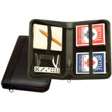 Royce Leather Zippered Poker Playing Card Case 